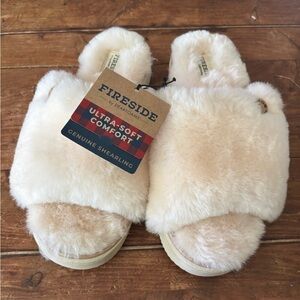 Fireside Genuine Shearling Slippers